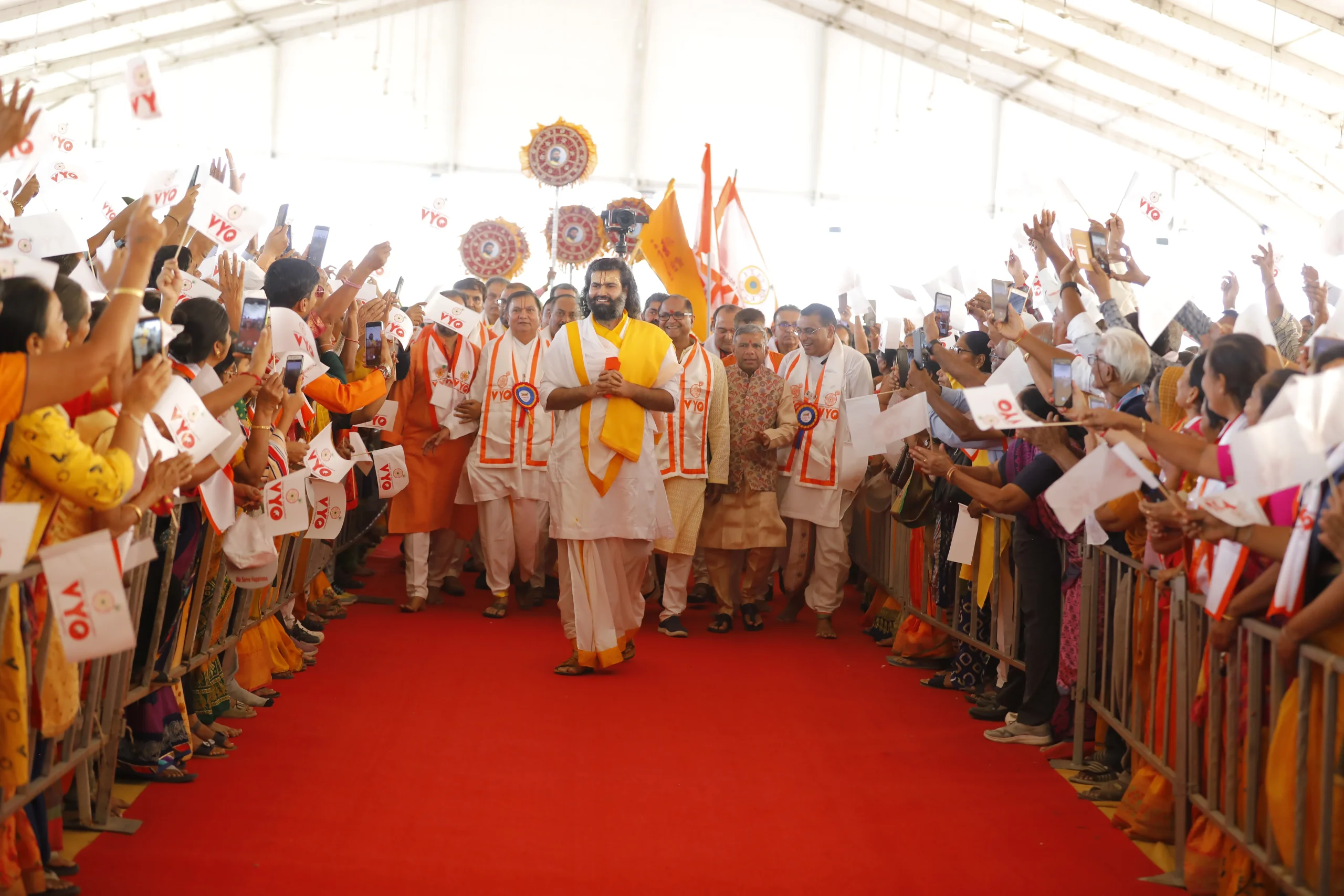 VYO gathering with a welcoming crowd